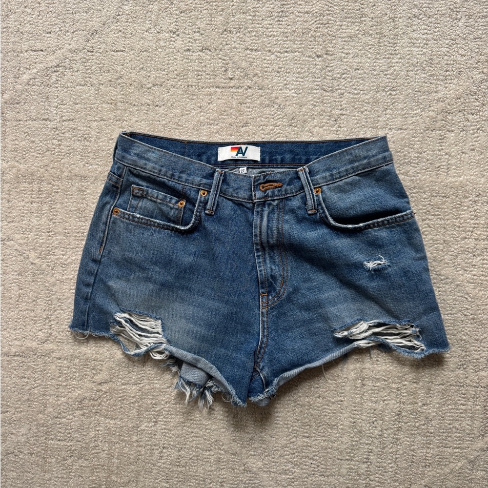 Aviator Nation Denim Blue Women's Shorts